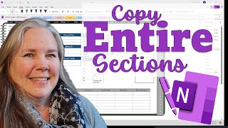 Copying Sections in OneNote - April Plan With Me