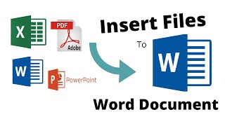 How to Insert/Embed Files to Word Document (2020)