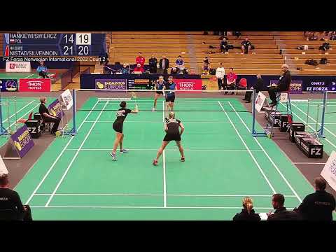 Match point - Hankiewicz / Swierczynska vs Nistad / Silvennoinen - WD, SF - Norwegian Int. 2022