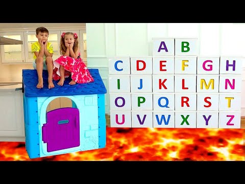 Roma and Diana learn the alphabet / ABC song