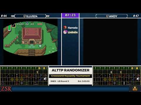 ALttPR Crossworld Keysanity Tournament: LB Round 5 - Illus vs. Andy