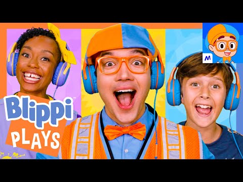 Let's Play Blippi's Curiosity Club! 📱 Blippi and Meekah Multiplayer 🎮 Video Games for Kids