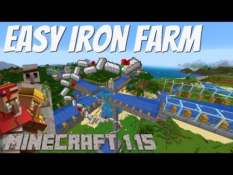 How to Make an Iron Farm in Minecraft 1.15 & 1.15.1: Minecraft Iron Golem Farm Tutorial (Avomance)