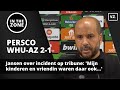 Jansen over incident op tribune: 'Mijn kinderen en vriendin waren daar ook...'