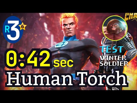 42 sec! Human Torch 6* Rank3 [No-boost] Test in ROL #humantorch