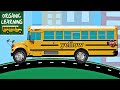 School Buses Teaching Colors Learning Colours Video For Kids