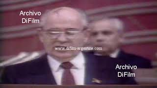 Gorbachev took his brand-new oath of office for the new presidency 1990
