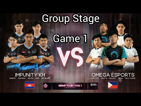 [ M2 : MLBB ] OMEGA ESPORTS VS IMPUNITY KH GAME 1 | GROUP STAGE |OMEGA MORE POWERFUL!!