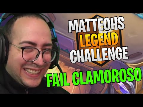 WHAT A SENSATIONAL FAILURE! MatteoHS CHALLENGE FOR THE LEGEND | Hearthstone ITA
