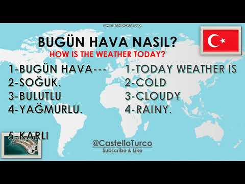 Turkish Speaking Lessons 17- #weather