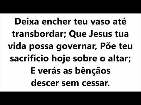 486 Vasos Transbordantes Harpa Cristã com legenda