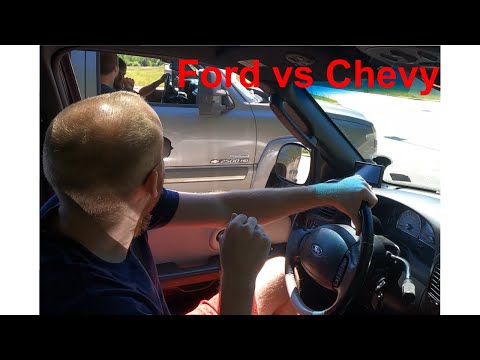 SUPERCHARGED 03 Harley F150 VS TUNED Chevy DURAMAX!!!! That thing is quick as f*%#!!