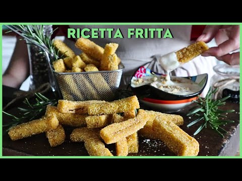 POLENTA FRITTA PERFETTA con crema di GORGONZOLA e noci