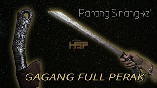 Parang Sinangke Bergagang Full Perak - Restorasi Pusaka HSP