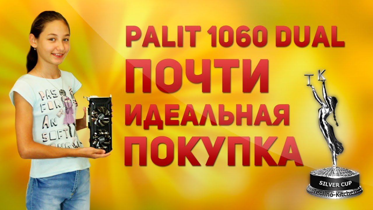 Видеокарта Palit PCI-E PA-GTX1060 DUAL 6G nVidia GeForce GTX 1060 6144Mb 192bit GDDR5 1506/8000 DVIx1/HDMIx1/DPx3/HDCP Bulk