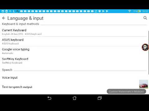How to make a autocorrect shortcut on Android Asus Zenpad P022