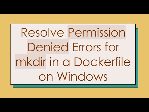 Mkdir Dockerfile
