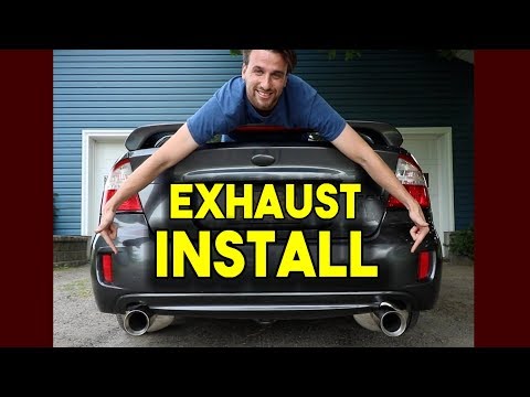 GMS 3\" CatBack EXHAUST INSTALL - How To Make Your Subaru RUMBLE | Subaru Legacy GT
