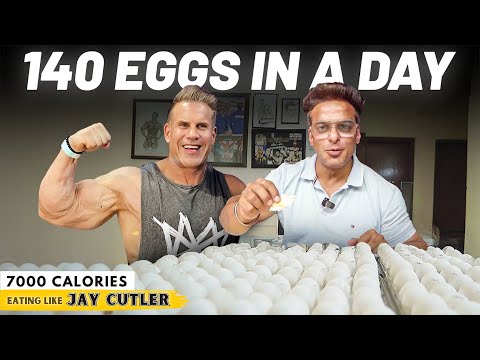 Eating Jay Cutler’s 140 Eggs Diet | 7000 Calories and 500g Protein | Yatinder Singh
