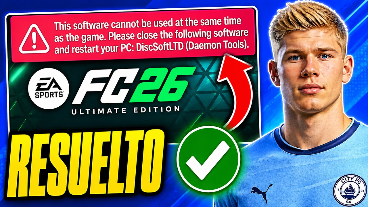 EA SPORTS FC 26 SOLUCIÓN: Error ReWASD/DiscSoftLTD (Daemon Tools) -Este Software No Puede Utilizarse
