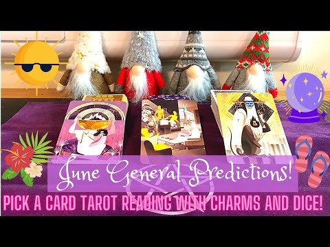 🏖 What Will Happen in June 2021? General Predictions Pick a Card Tarot and Charms/Dice Reading ☀️