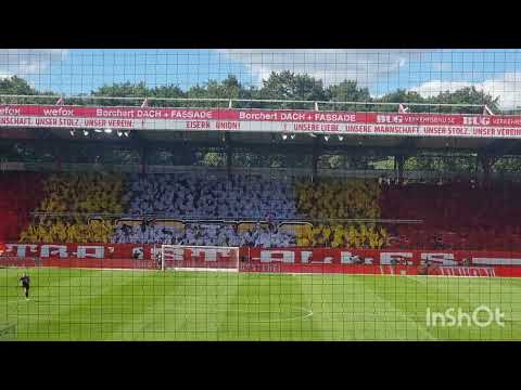 1 FC Union Berlin - Hertha BSC Stadtderby Choreo 06.08.2022
