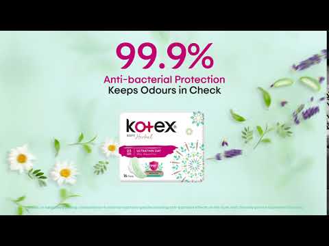 Kotex Herbal - 99.9%^ Anti-bacterial Protection