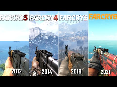 Far Cry 3 vs Far Cry 4 vs Far Cry 5 vs Far cry 6 _ Physics and details Comparison
