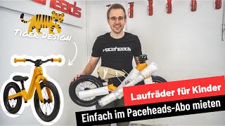 Affenzahn Laufräder für Kinder im Tierdesign mieten - 100% recyclebarer Rahmen