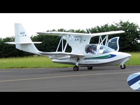 Avião Biplano Anfíbio Super Petrel LS | Amphibious Aircraft Takeoff | Edra Aeronáutica | PU-JDO Video