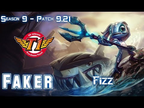 SKT T1 Faker FIZZ vs TRISTANA Mid - Patch 9.21 EUW Ranked