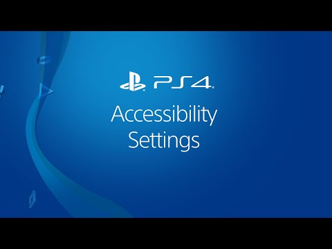 Accessibility Settings on PS4 Systems