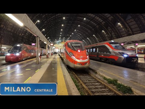 TRENI DI OGNI TIPO A MILANO CENTRALE: DOPPIO GIRUNO, FRECCE, ITALO E ALTRO!