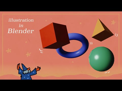 how I approach illustration in Blender!