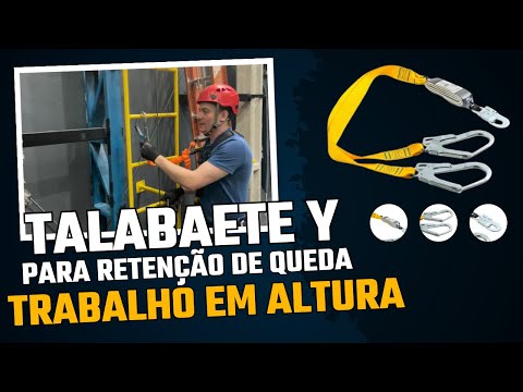 Y-shaped lanyard for fall arrest - NR 35 Work at Height