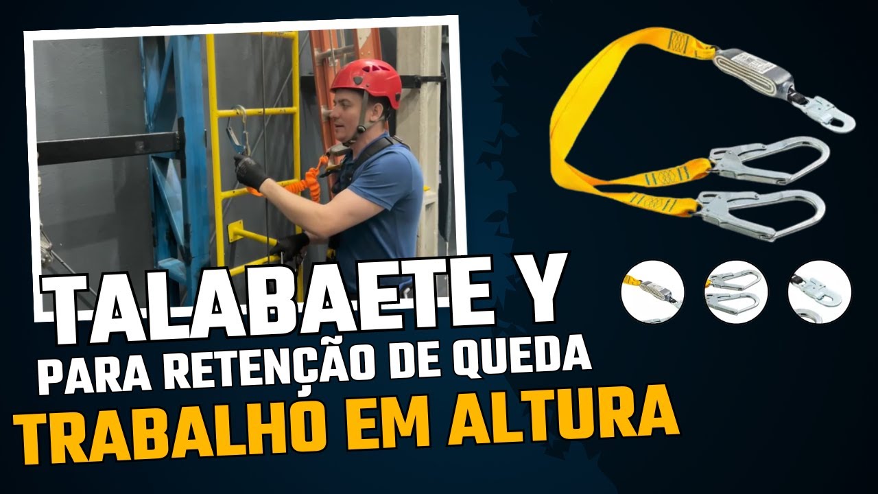 Talabarte Y para Retenção de Queda - NR 35 Trabalho em Altura