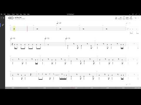 Io Per Lei ( I Camaleonti ) ,Tablatura e base Senza Basso - Backing bass track - NO BASS