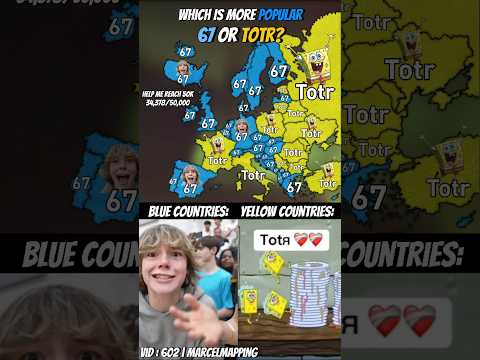 Which Is More Popular 67 Or Totr? #mapping #map #shorts #popular #fyp