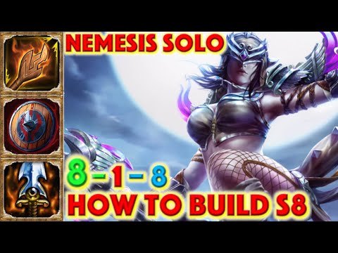 SMITE HOW TO BUILD NEMESIS - Nemesis Solo Build Season 8 Conquest + How To + Nemesis Guide