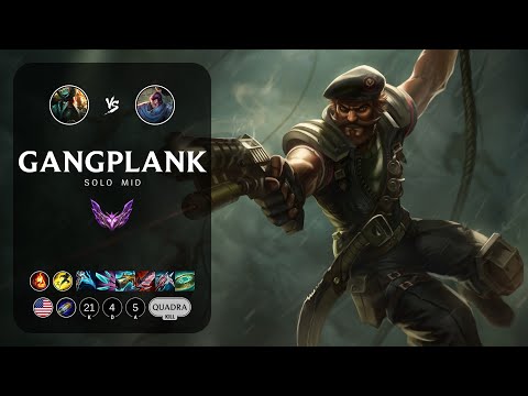Gangplank Mid vs Yasuo - NA Master Patch 13.12