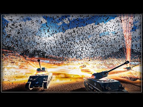 1.5 Million Tesla And Jedi Messed With 4 Super Shermans - Ultimate Epic Battle Simulator 2