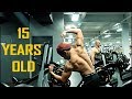 HIGH VOLUME RAW BACK WORKOUT 2 WEEKS OUT, 15 YEARS OLD