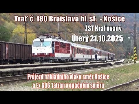 25.10.21 ŽST Kraľovany na trati č. 180 Žilina - Košice (ŽSR)