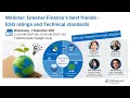 Webinar: Green Finance’s Best Friends – ESG Ratings and Technical Standards