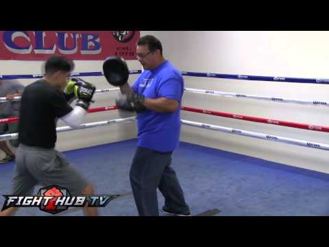 Olympian Joseph Diaz Jr. killing the mitts