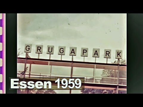 Stadt Essen 1959 - Grugapark - Zornige Ameise - Wachsames Hähnchen