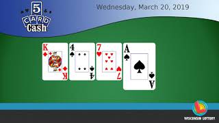 WI Lottery DailyLottoPlus_5CC 03/20/2019