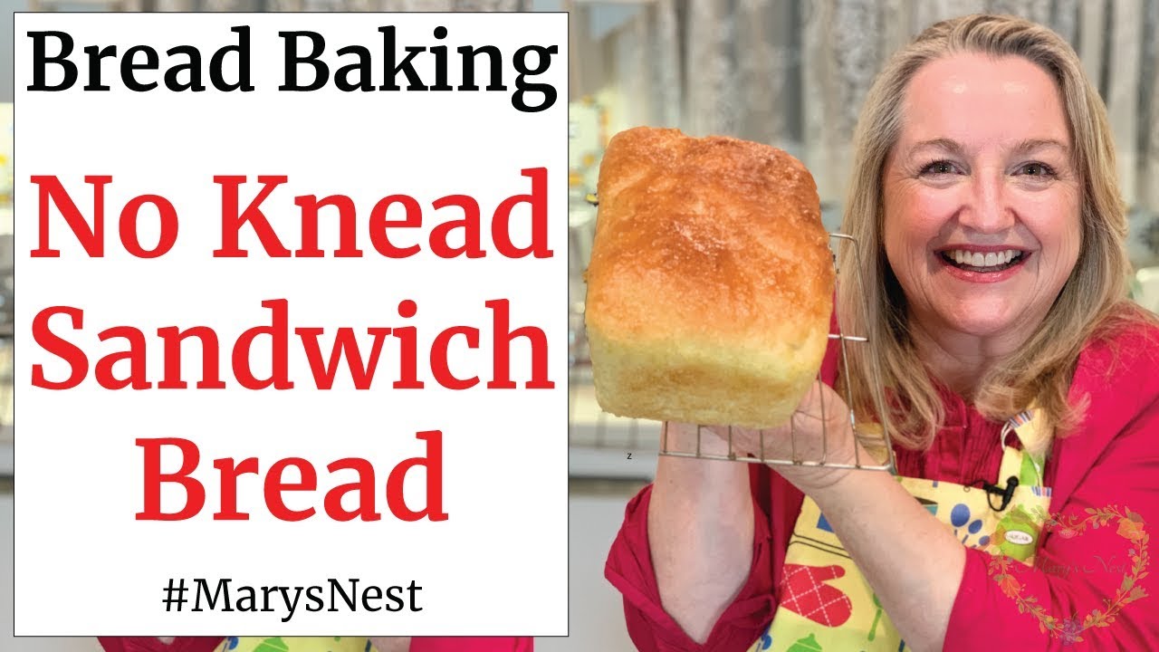 No Knead Sandwich Bread - No Knead Bread Recipe for Making Super Soft Homemade Bread