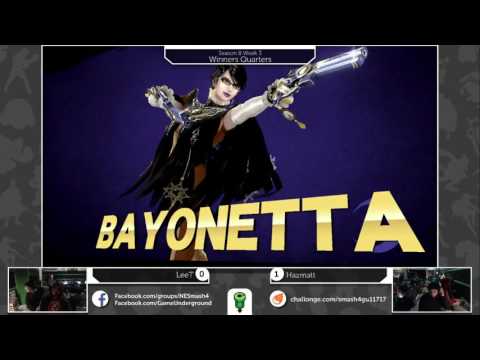 S4@GU 1-17 (Winner's Quarters): Hazmatt (Bayonetta) vs LeeT (Swordfighter/Gunner)