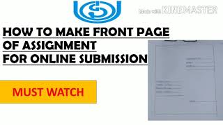 How to make front page of Ignou assignment ?? Gyaanbhandar|| gyaanbhandar|| GyaanBhandar